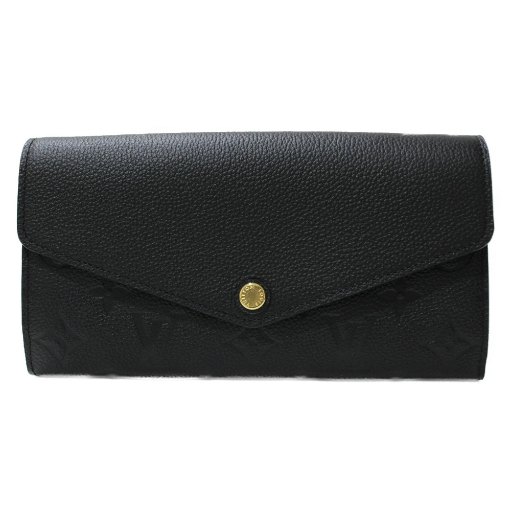 UnWith Louis VUITTON Portefeuille Sarah Empreinte Noir Black Long Wallet